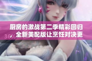 厨房的激战第二季精彩回归，全新美配版让烹饪对决更加刺激！